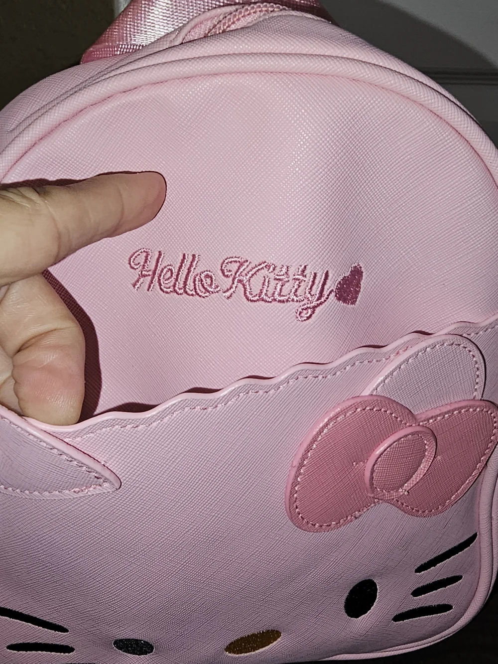 Hello Kitty Light Pink Kids Backpack with Bow Accent